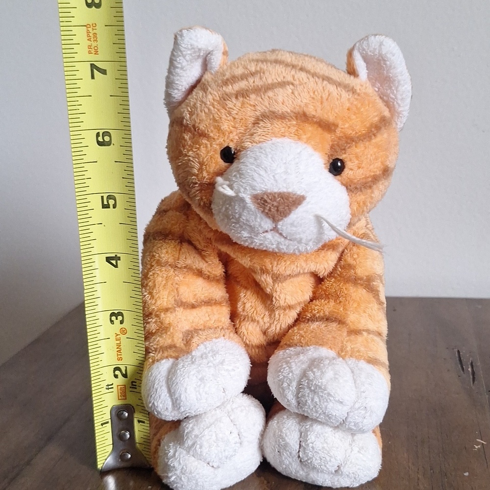 Vintage 2003 Ty Pluffies Tylux Purrz The Cat Orange Stripe Tiger Plush - Picture 7 of 7